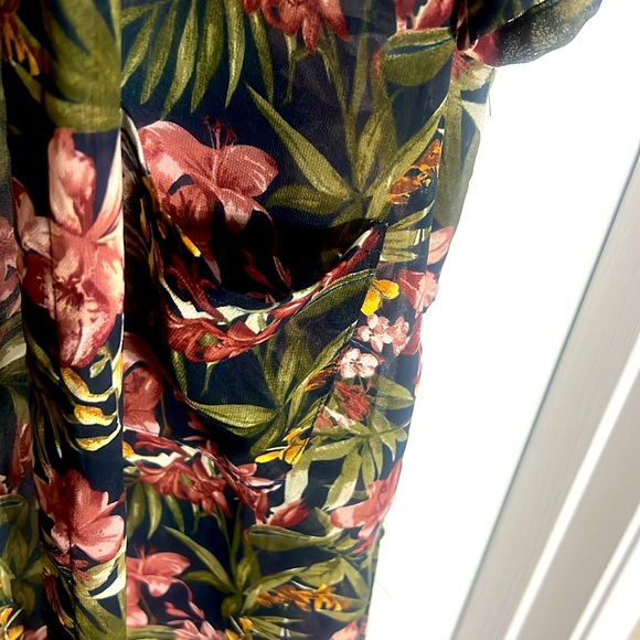 Tropical Floral Chiffon Tunic - Picture 5 of 8